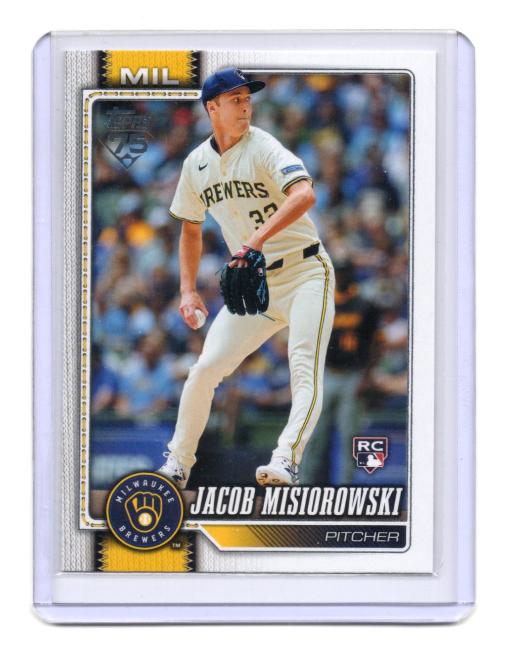 2026 Topps Jacob Misiorowski Card RC Milwaukee Brewers #10