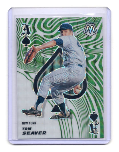 2021 Panini Mosaic Tom Seaver Card Aces Green New York Mets #ACE1