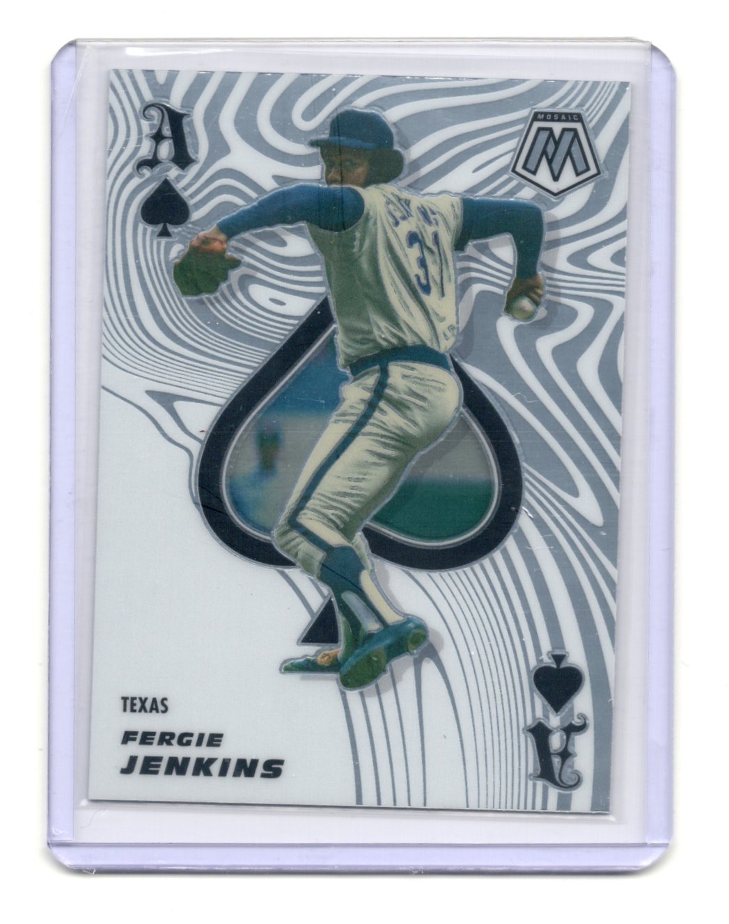 2021 Panini Mosaic Fergie Jenkins Card Aces Texas Rangers #ACE2