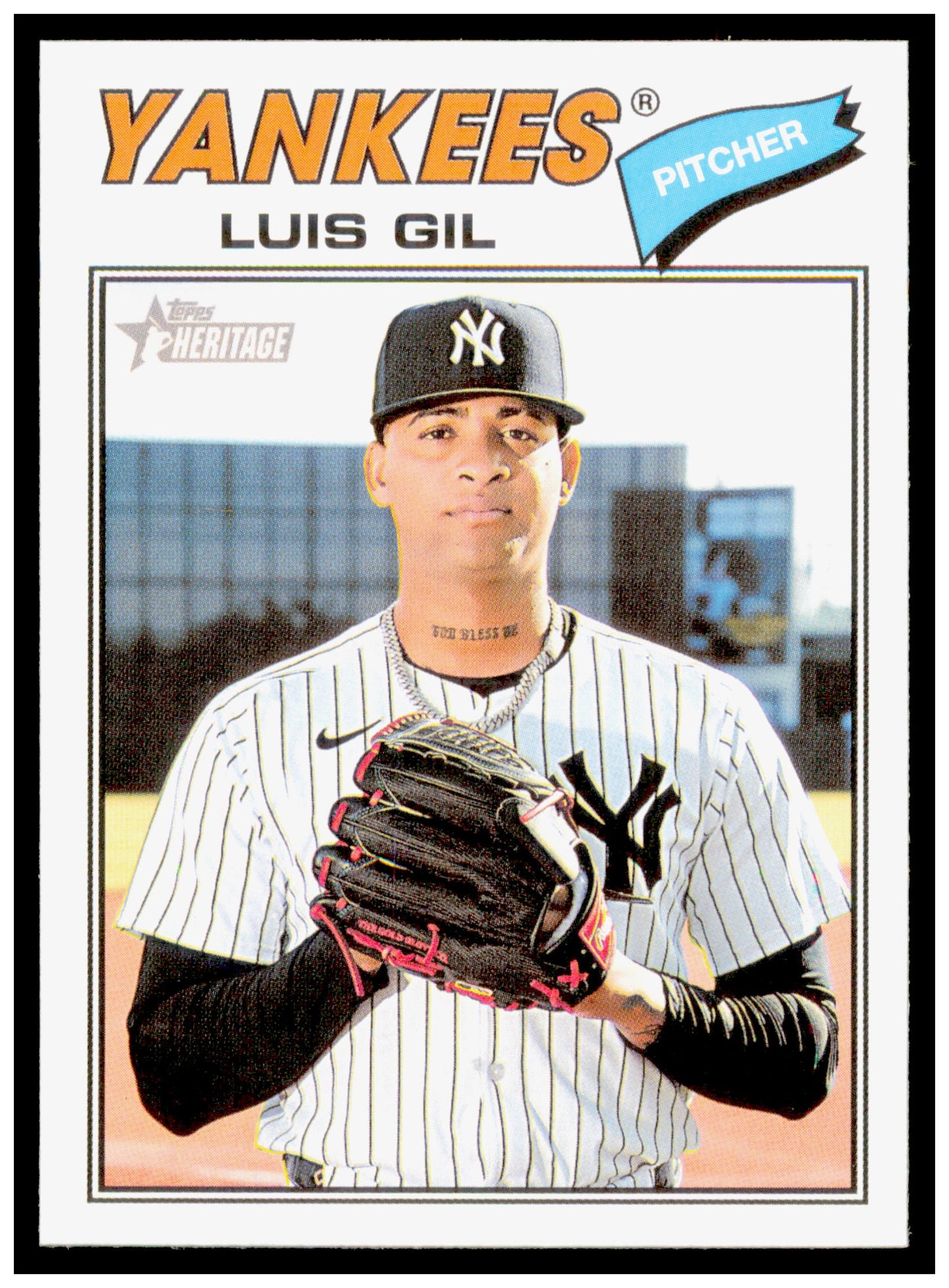 2026 Topps Heritage Luis Gil Card New York Yankees #123