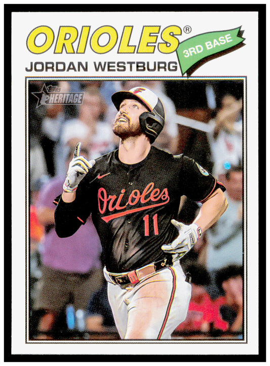 2026 Topps Heritage Jordan Westburg Card Baltimore Orioles #184