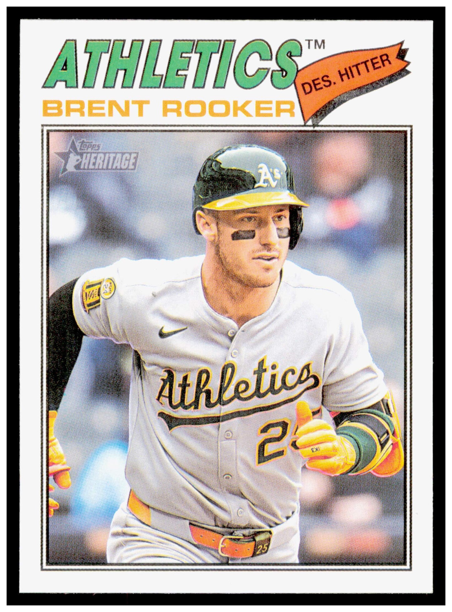 2026 Topps Heritage Brent Rooker Card Athletics #103