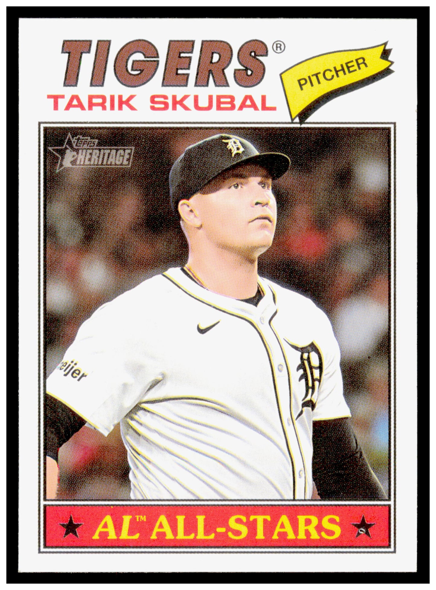 2026 Topps Heritage Tarik Skubal Card Detroit Tigers #281