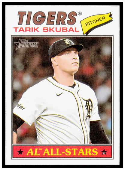 2026 Topps Heritage Tarik Skubal Card Detroit Tigers #281