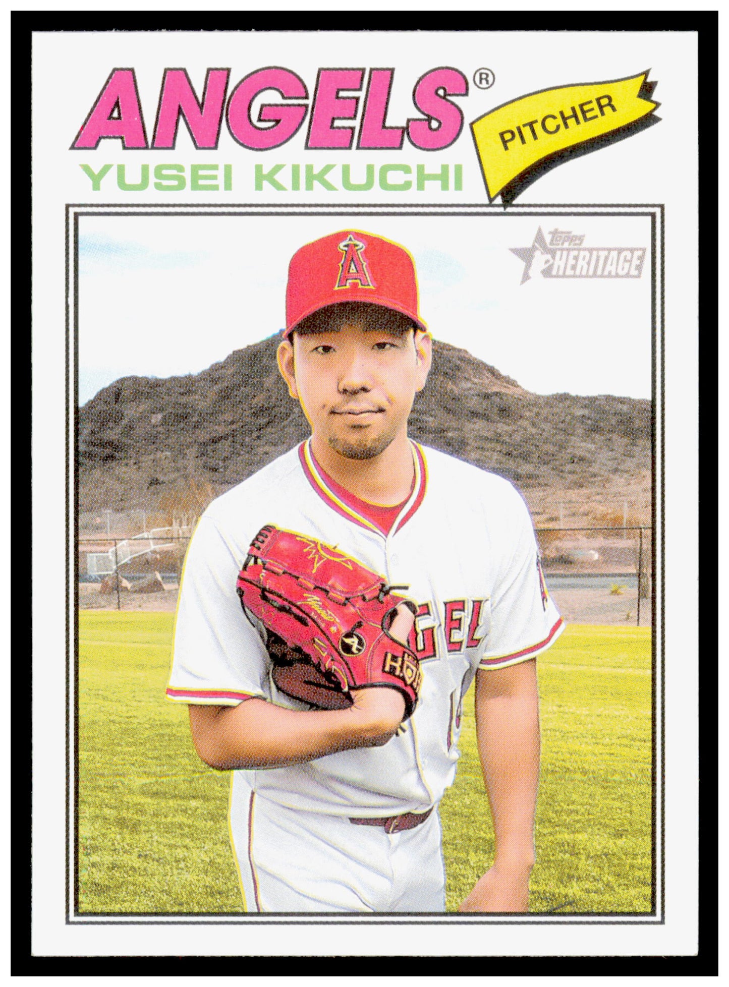 2026 Topps Heritage Yusei Kikuchi Card Los Angeles Angels #167