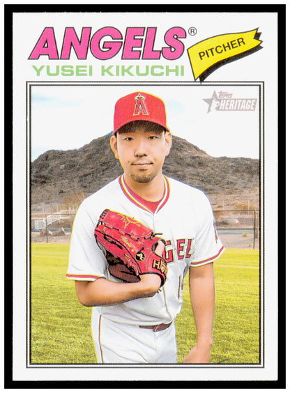 2026 Topps Heritage Yusei Kikuchi Card Los Angeles Angels #167