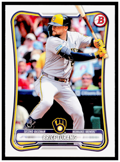 2026 Bowman Brice Turang Card Milwaukee Brewers #30