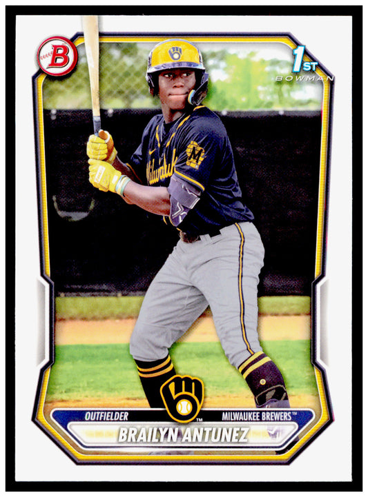 2026 Bowman Brailyn Antunez Card Prospects Milwaukee Brewers #BP-41