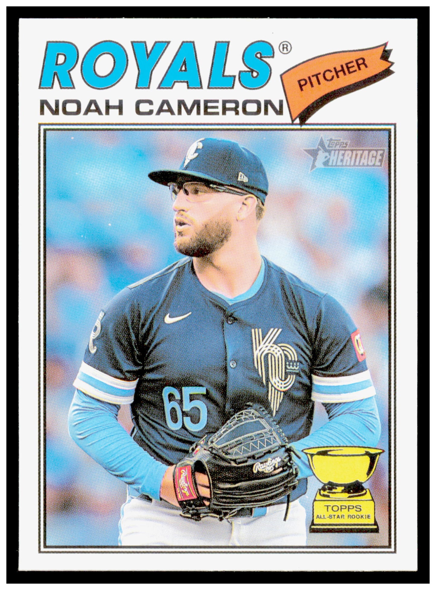 2026 Topps Heritage Noah Cameron Card Kansas City Royals #78