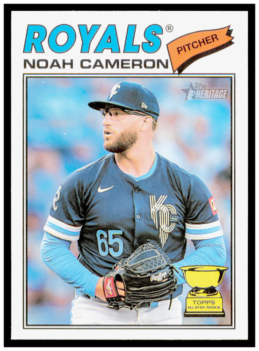 2026 Topps Heritage Noah Cameron Card Kansas City Royals #78