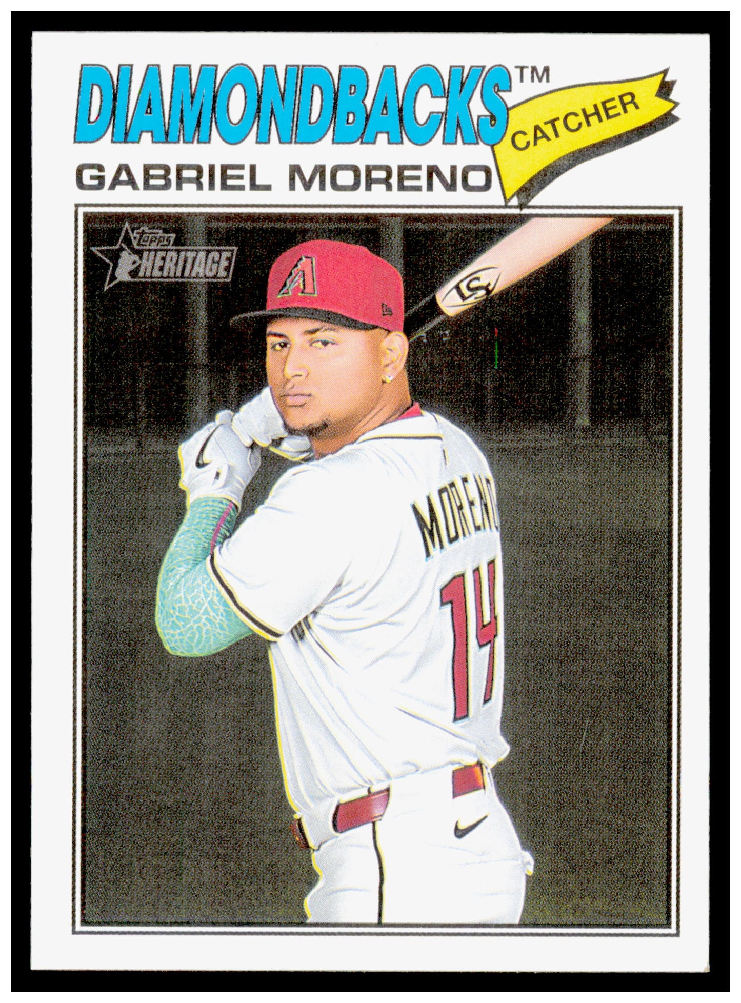 2026 Topps Heritage Gabriel Moreno Card Arizona Diamondbacks #361