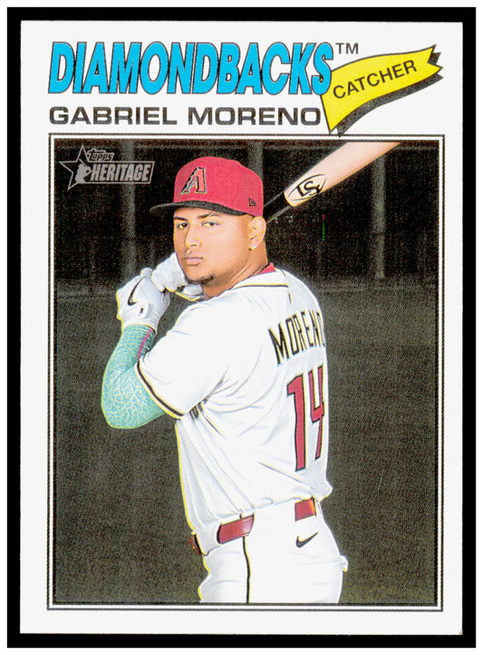 2026 Topps Heritage Gabriel Moreno Card Arizona Diamondbacks #361