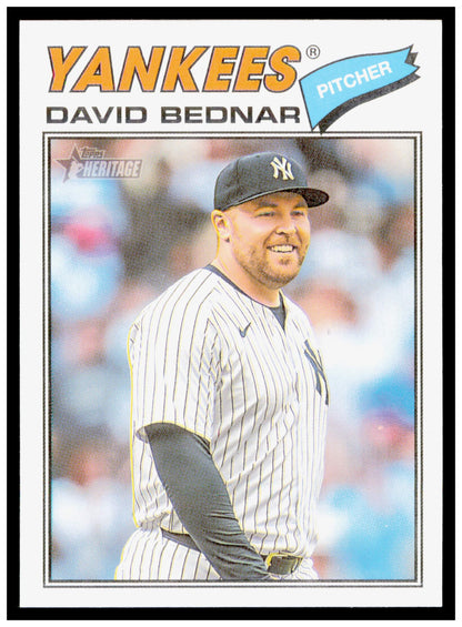 2026 Topps Heritage David Bednar Card New York Yankees #207
