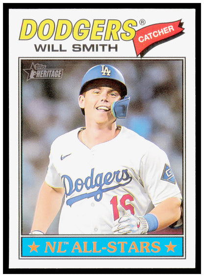 2026 Topps Heritage Will Smith Card Los Angeles Dodgers #282