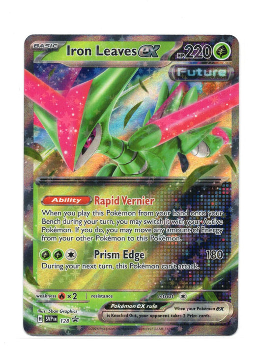 Pokemon Scarlet & Violet Promo Cards Iron Leaves ex Card Promo,Holo #128