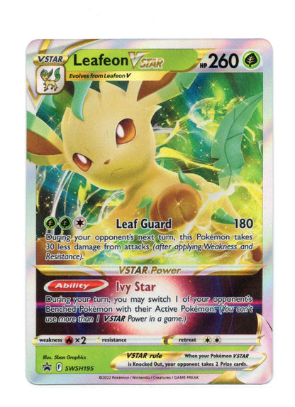 Pokemon Sword & Shield Promo Cards Leafeon VSTAR Card Prom