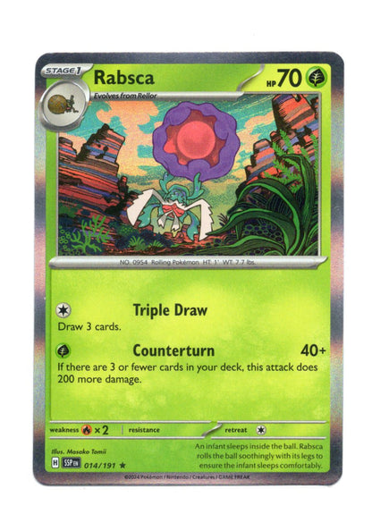 Pokemon: Surging Sparks Rabsca Card Rare Holo #014/191