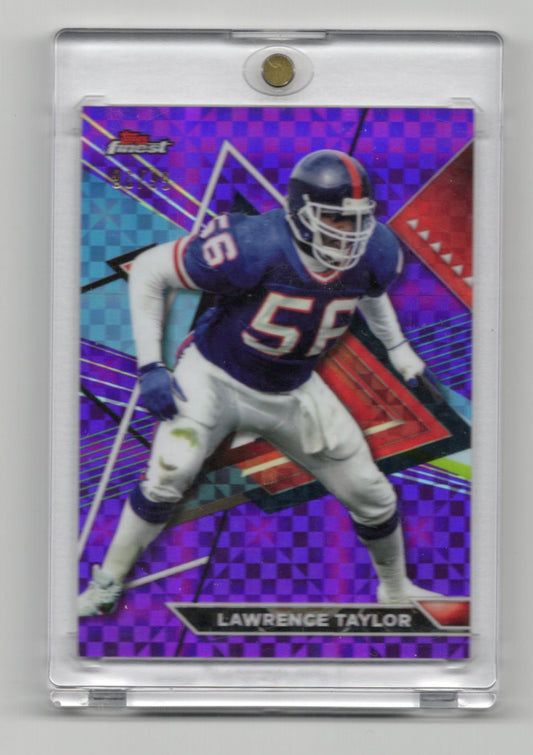 2024 Topps Composite Lawrence Taylor Finest Purple Checkerboard /99 NY #219
