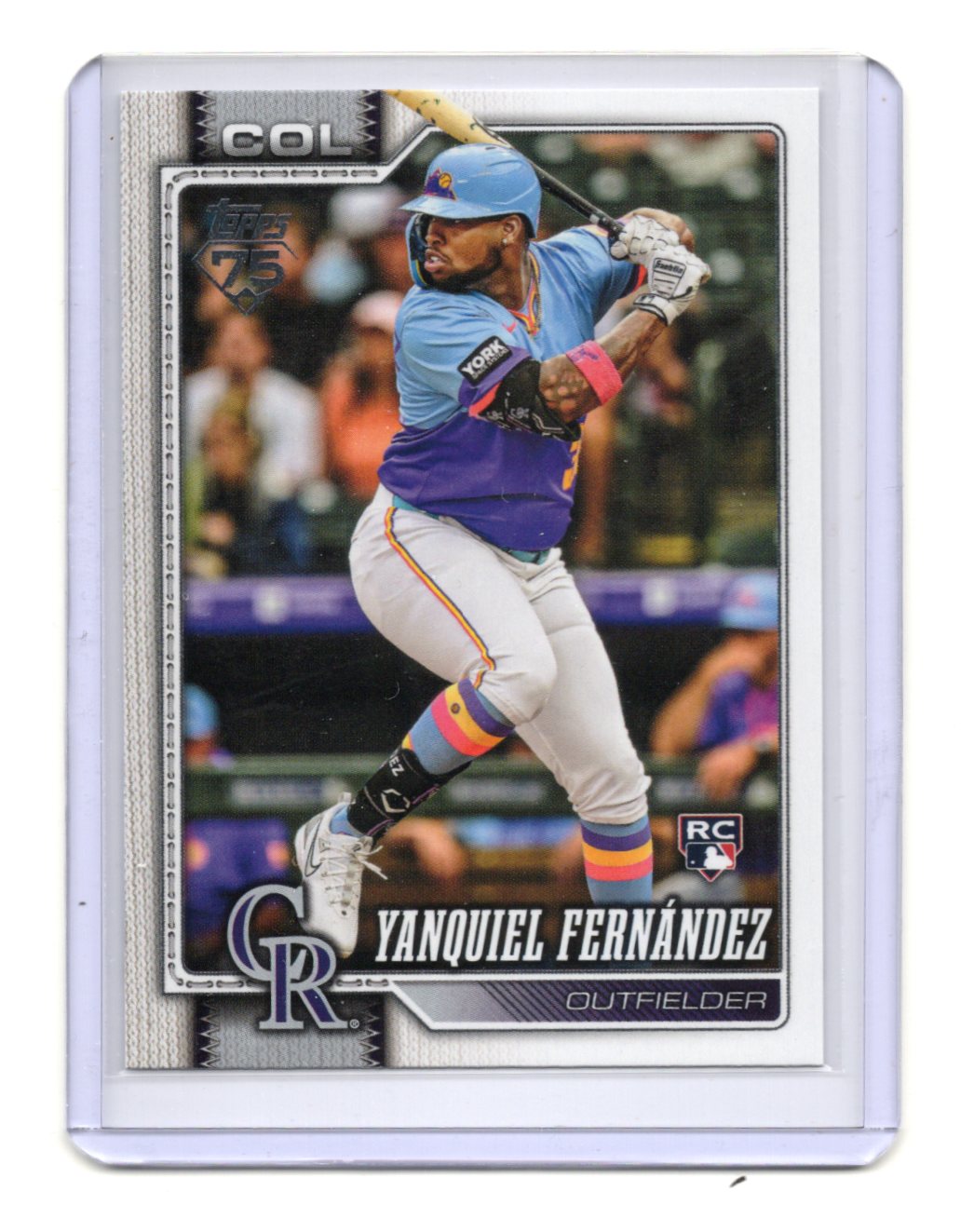 2026 Topps Yanquiel Fernández Card RC Colorado Rockies #116