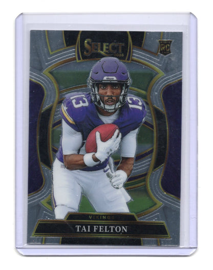2025 Panini Select Tai Felton Card RC Minnesota Vikings #64