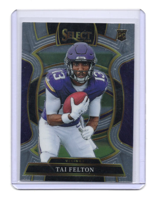 2025 Panini Select Tai Felton Card RC Minnesota Vikings #64
