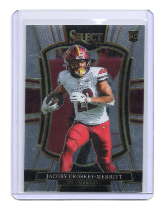 2025 Panini Select Jacory Croskey-Merritt Card Washington Commanders #188