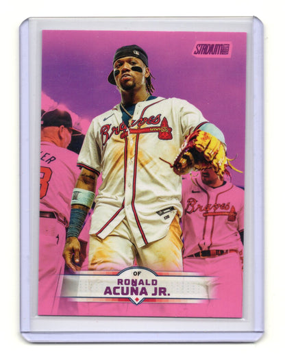 2025 Topps Stadium Club Ronald Acuna Jr Pink Foil Parallel Braves SP #4