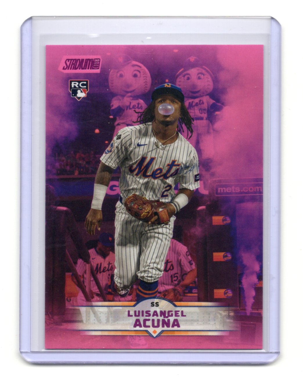 2025 Stadium Club Luisangel Acuña Card Pink Foil RC New York Mets #115