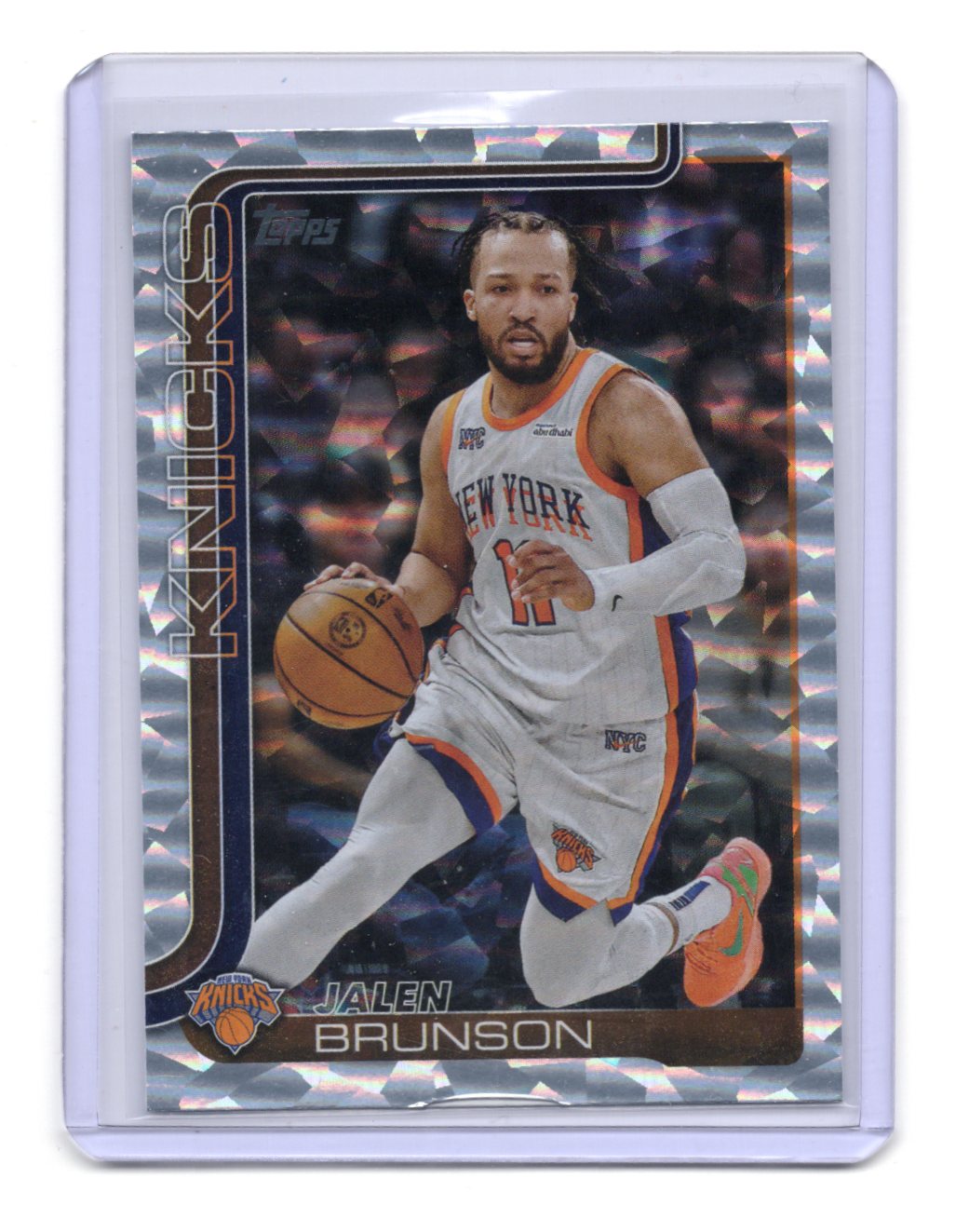 2025-26 Topps Basketball Jalen Brunson Crackleboard Foil Parallel Knicks #14