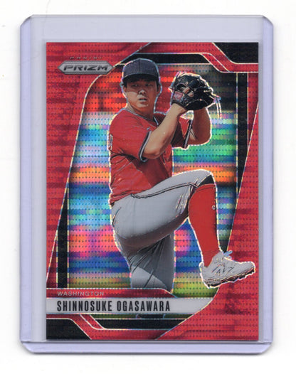 2025 Panini Prizm Baseball Shinnosuke Ogasawara Red Parallel /399 Nationals #165