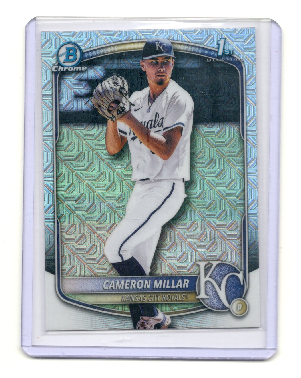 2025 Bowman Draft Cameron Millar Card Chrome Mojo Refractor  Royals #BDC-176