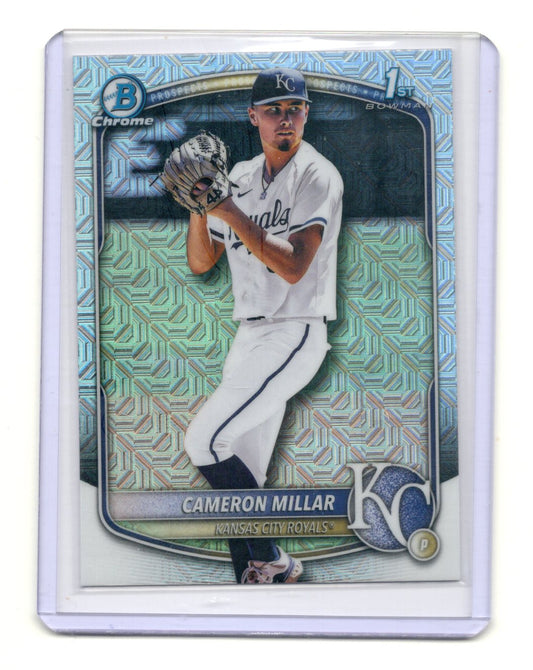 2025 Bowman Draft Cameron Millar Card Chrome Mojo Refractor  Royals #BDC-176