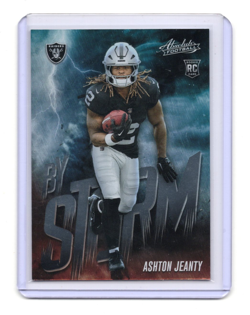 2025 Panini Absolute Ashton Jeanty Card By Storm Las Vegas Raiders #1