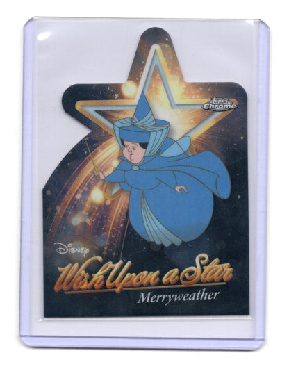 2025 Topps Disney Wonder Merryweather Wish Upon a Star Chrome Die-Cut #W-12