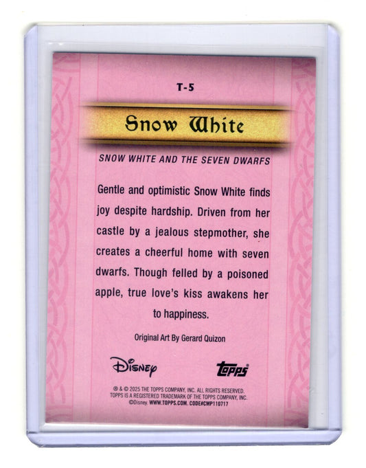 2025 Topps Disney Wonder Snow White Card Tapestries #T-5