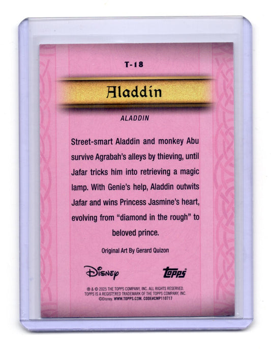 2025 Topps Disney Wonder Aladdin Card Tapestries #T-18