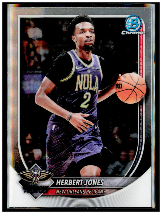 2025-26 Bowman Herbert Jones Card Chrome Reptilian Refractors  Pelicans