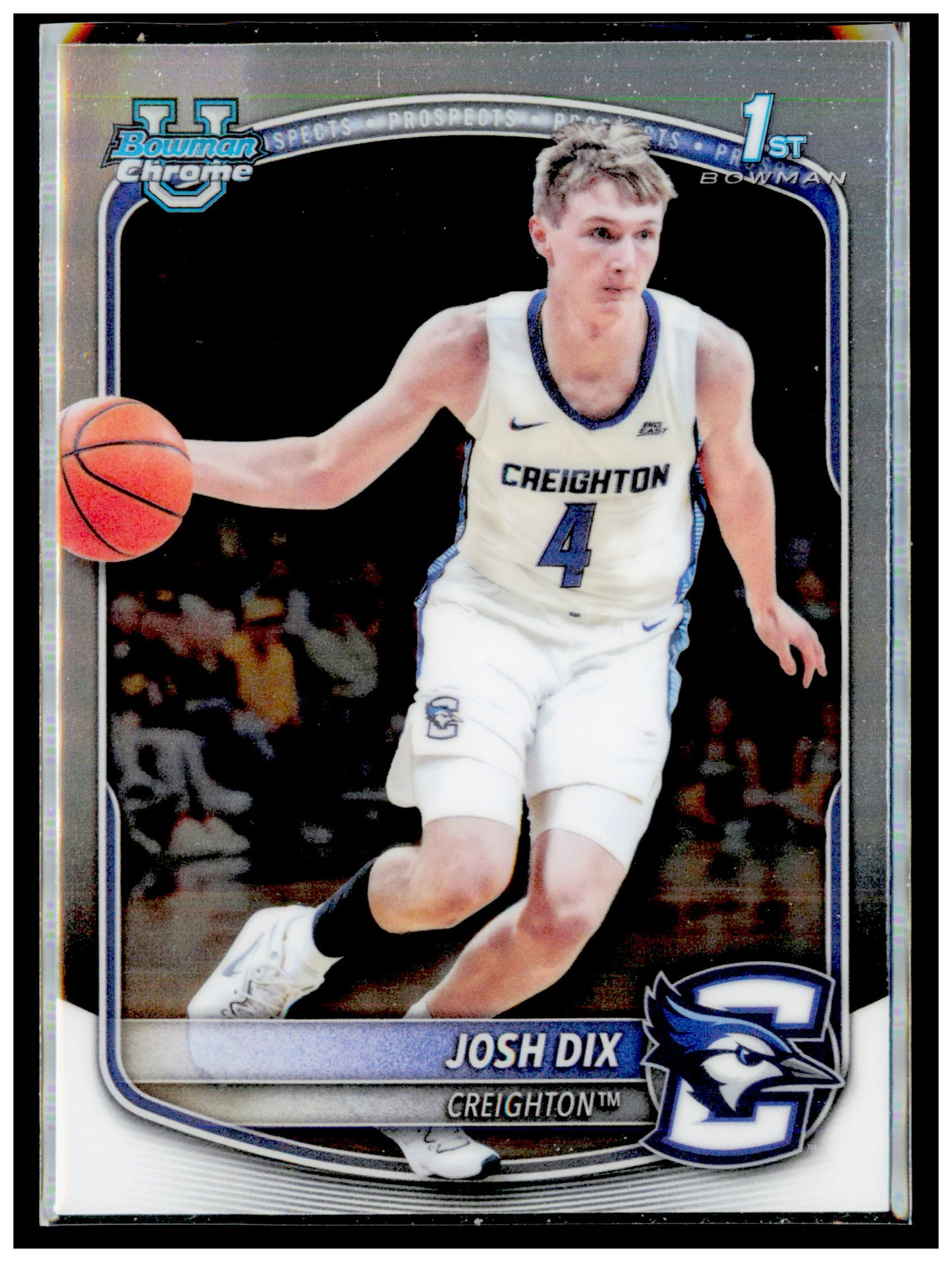 2025-26 Bowman Josh Dix Card Chrome Prospects Creighton Bluejays #BCP-17