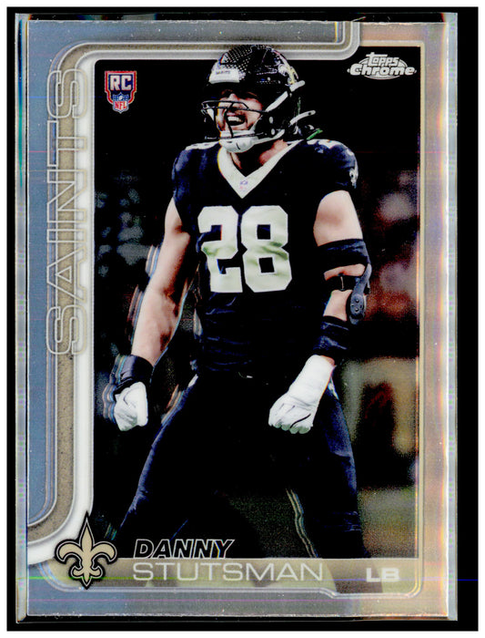 2025 Topps Chrome Danny Stutsman Card RC New Orleans Saints #373