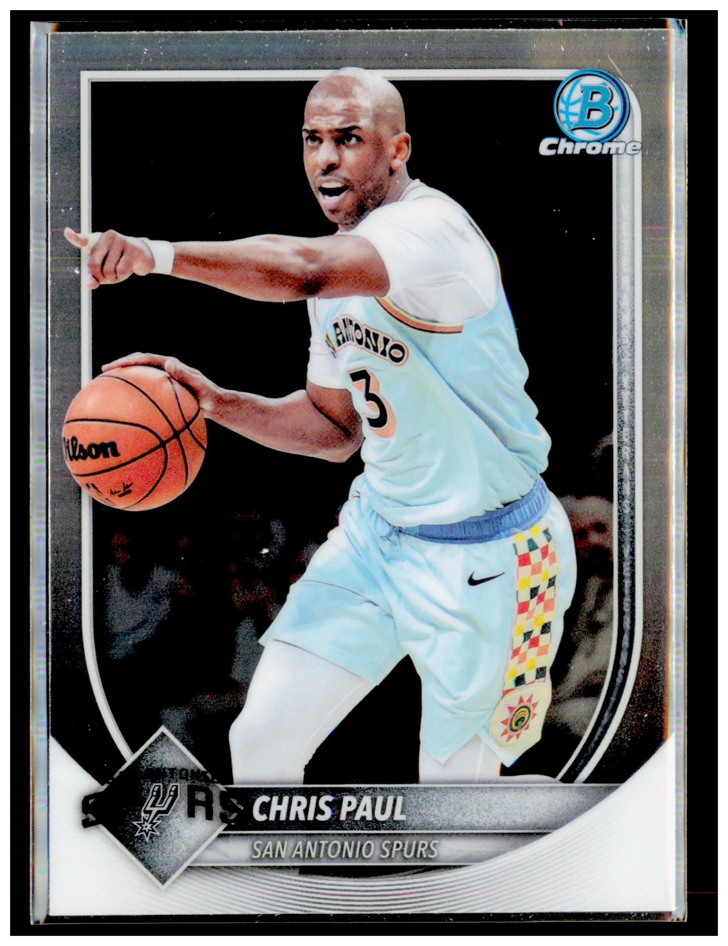2025-26 Bowman Chris Paul Card Chrome San Antonio Spurs #BCV-146