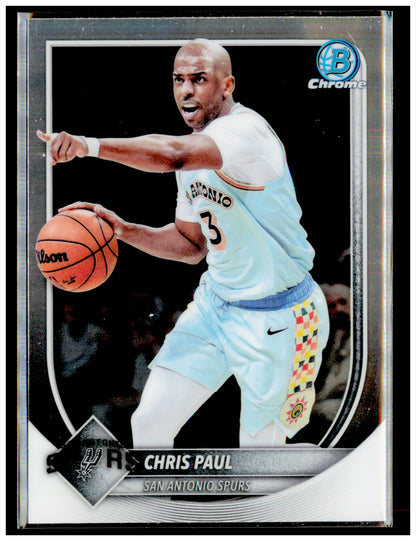 2025-26 Bowman Chris Paul Card Chrome San Antonio Spurs #BCV-146