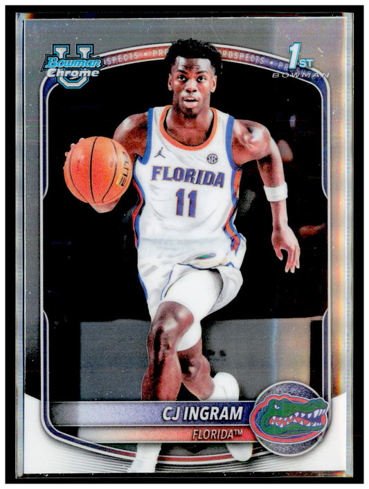 2025-26 Bowman CJ Ingram Card Chrome Prospects Florida Gators #BCP-77
