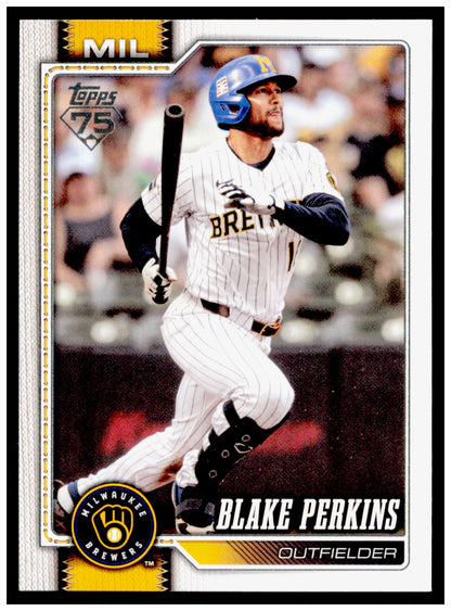 2026 Topps Blake Perkins Card Milwaukee Brewers #379