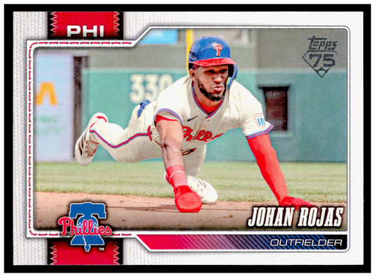 2026 Topps Johan Rojas Card Philadelphia Phillies #637