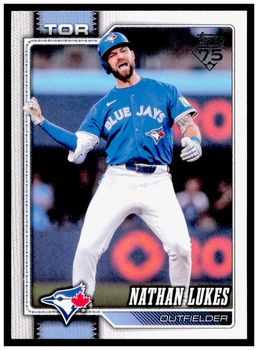 2026 Topps Nathan Lukes Card Toronto Blue Jays #681