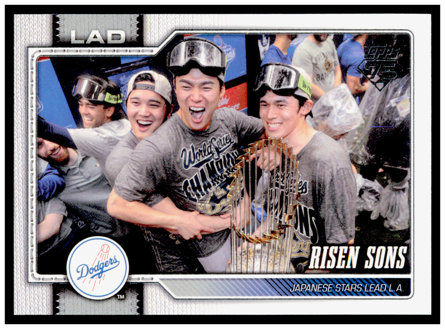 2026 Topps Risen Sons Shohei Ohtani / Roki Sasaki / Yoshinobu Yamamoto Dodgers