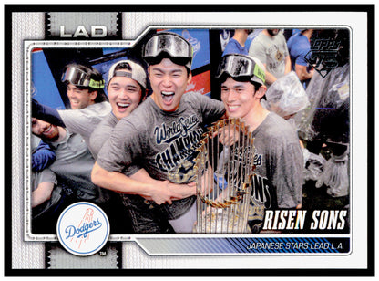 2026 Topps Risen Sons Shohei Ohtani / Roki Sasaki / Yoshinobu Yamamoto Dodgers