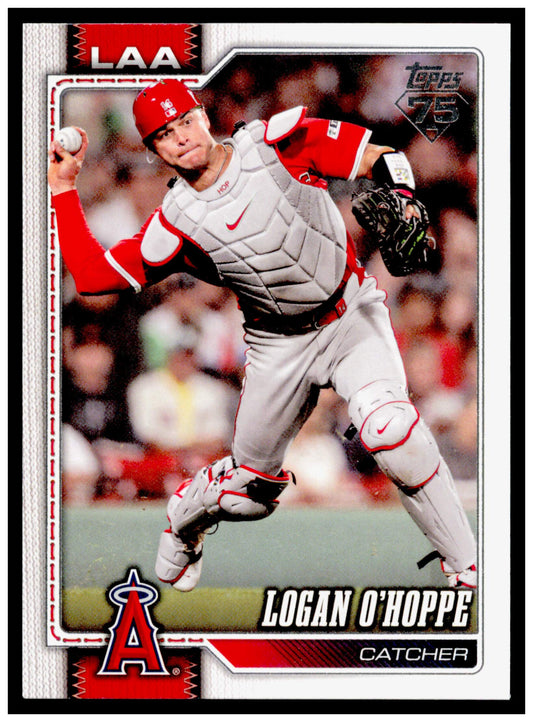 2026 Topps Logan O'Hoppe Card Los Angeles Angels #483