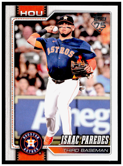 2026 Topps Isaac Paredes Card Houston Astros #366