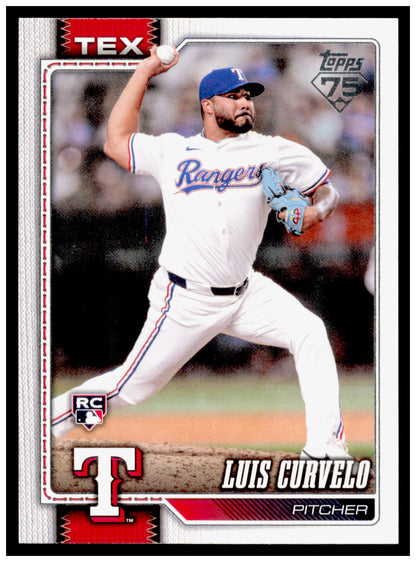 2026 Topps Luis Curvelo Card RC Texas Rangers #386